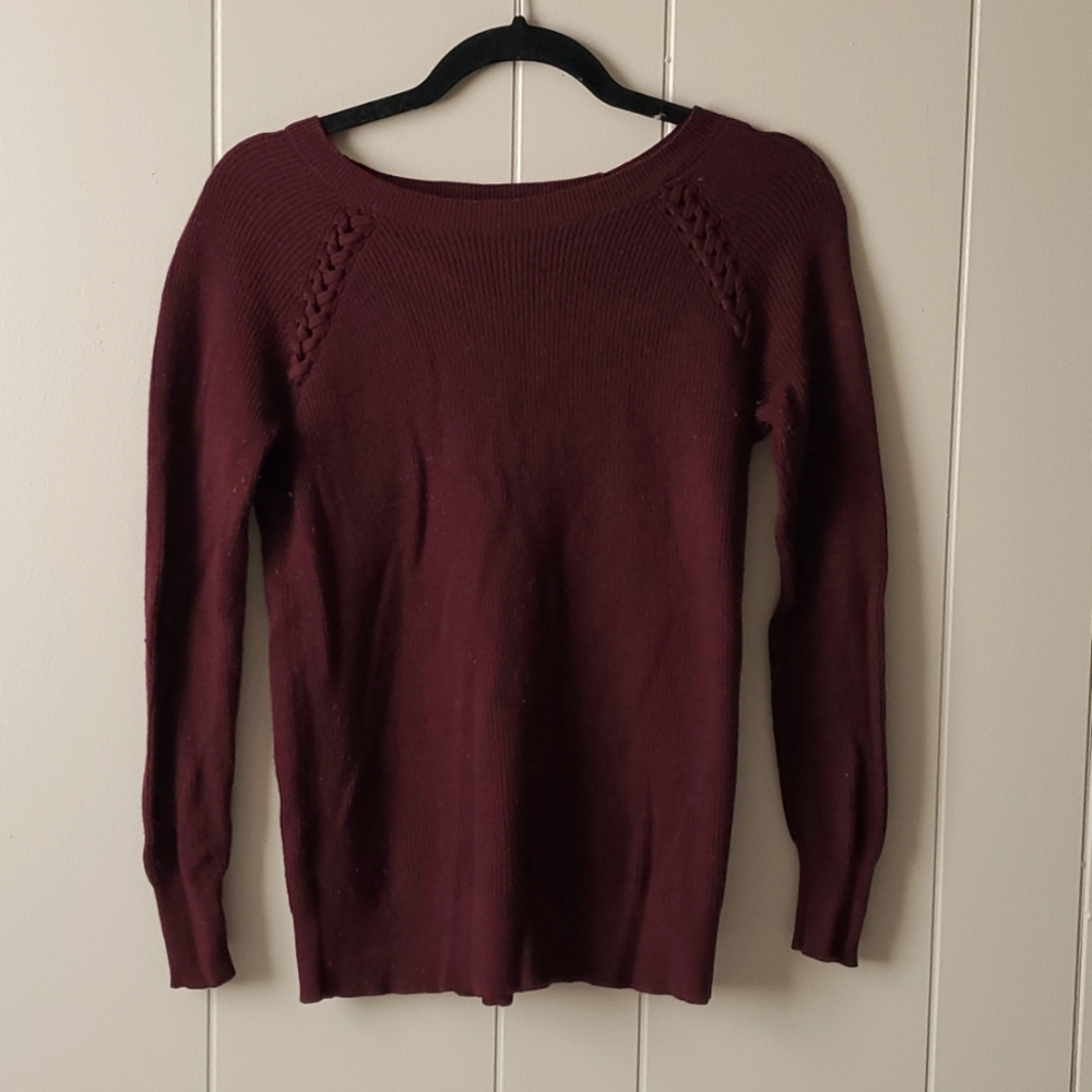 American Eagle Maroon So Soft Sweater